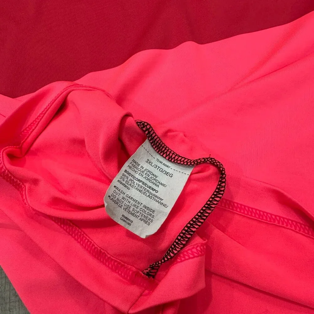 Under Armour 3XL Playoff Polo Shirt Men's Pink Stripe Loose Fit Golf Athletic - Picture 6 of 6